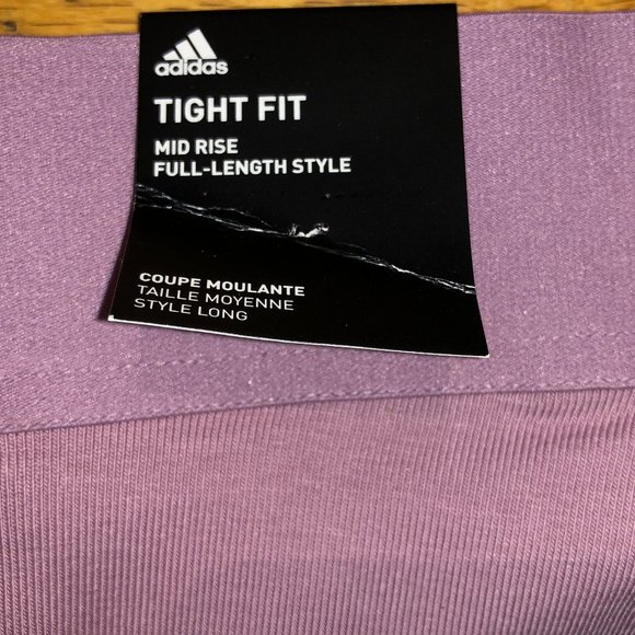 Brand New Women's Adidas Pink Performance Leggings - Picture 10 of 12